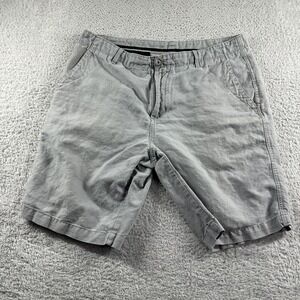 Calvin Klein‎ Lightweight Cotton Chino Shorts Mens 34 Gray Preppy Beach